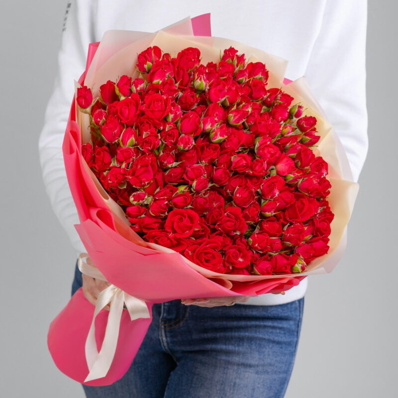 Кустовые Красные Розы